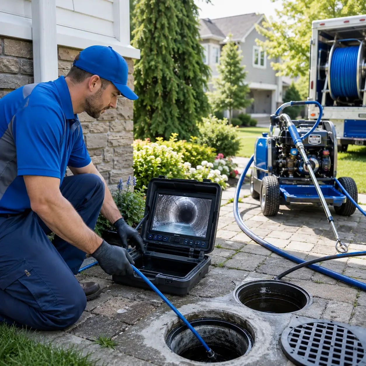 Outdoor drain cleaning professionals serving Red Oak, OK