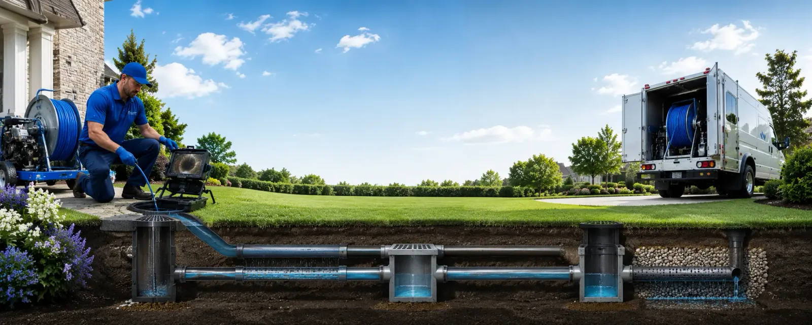 Outdoor drain cleaning information for Red Oak, OK